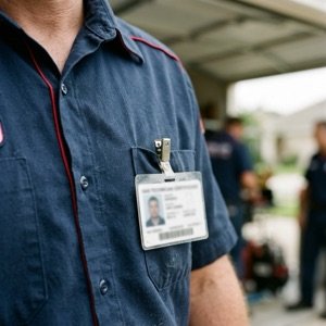 Close up of an Ontario gas technician certification card
